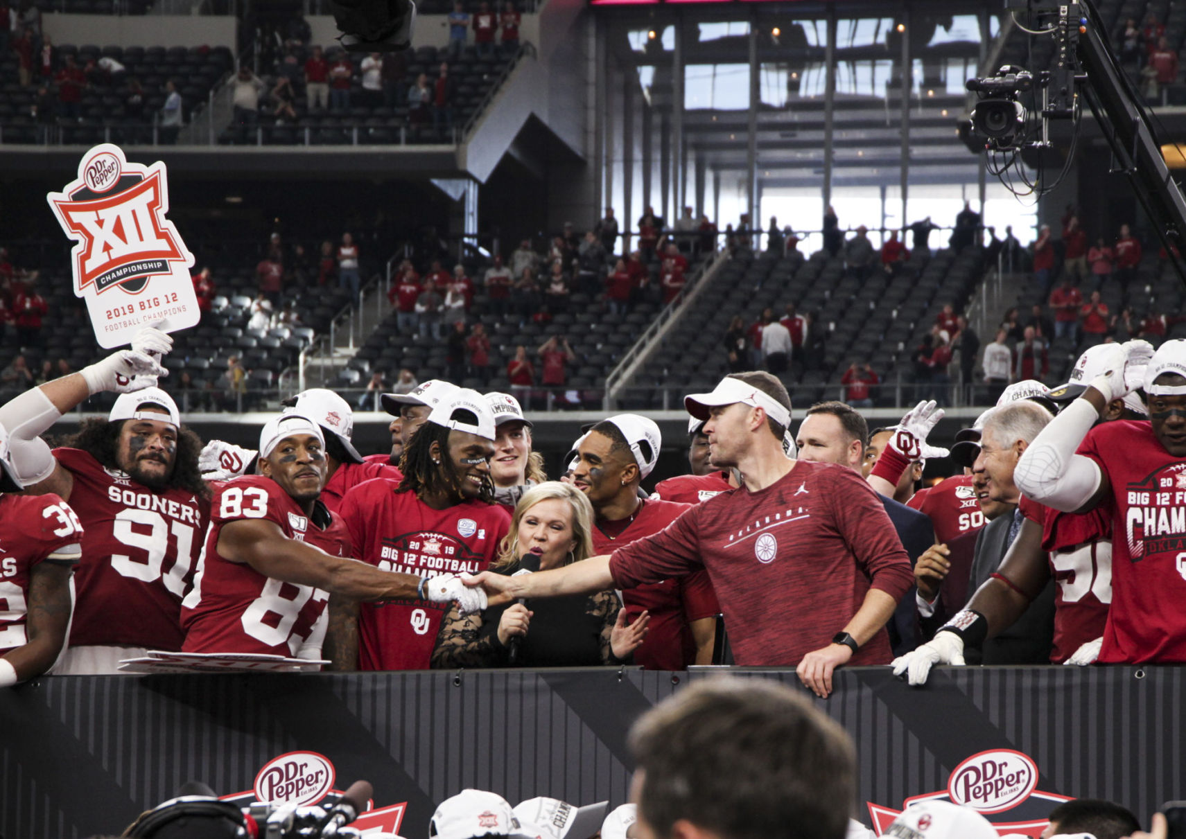 Lincoln Riley and Nick Basquine